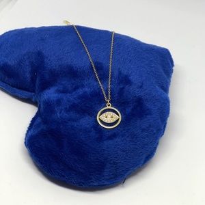 NECKLACE GOLD CIRCLE EYE